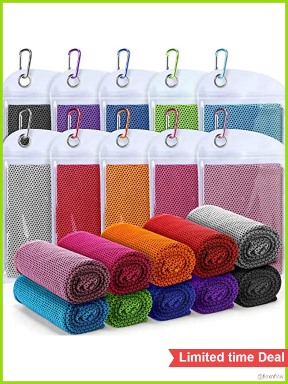 20 Pack Cooling Towels Microfiber Gym Yoga Workout Towels